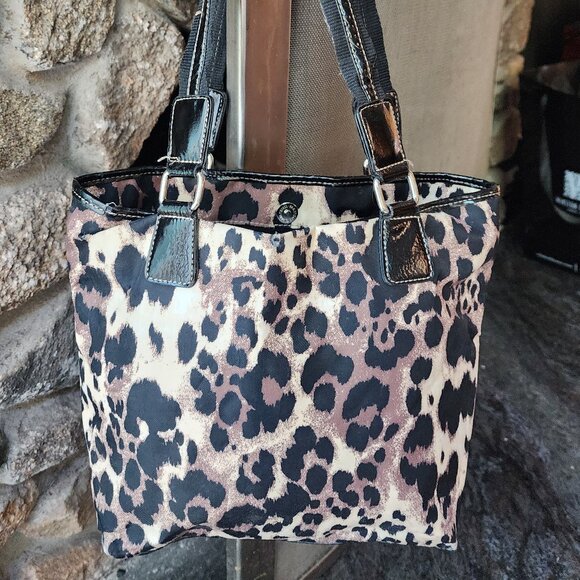 Nine West Leopard Print Textile Shoulder Bag - Picture 11 of 16